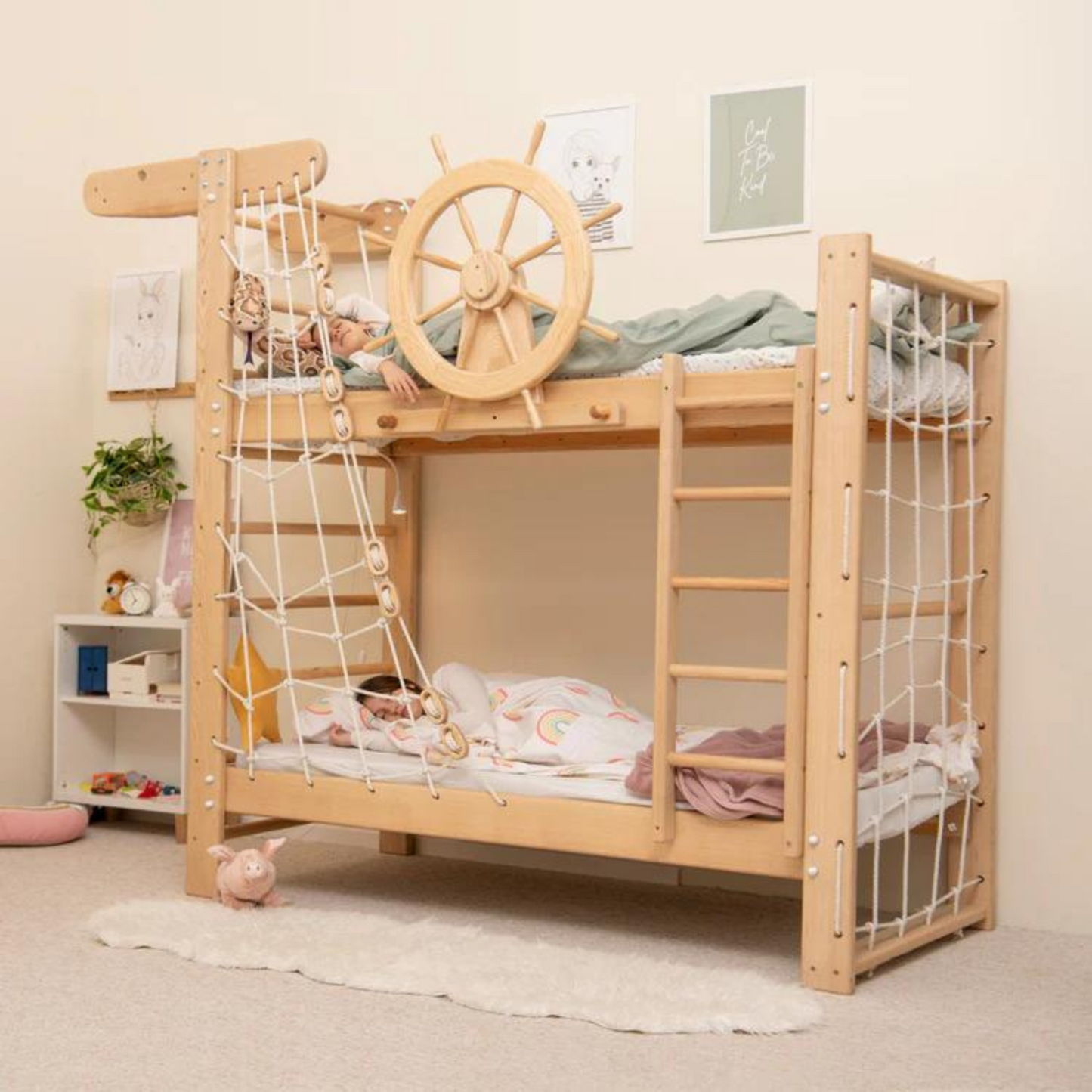 Montessori Style Pirate Ship Bunk Bed