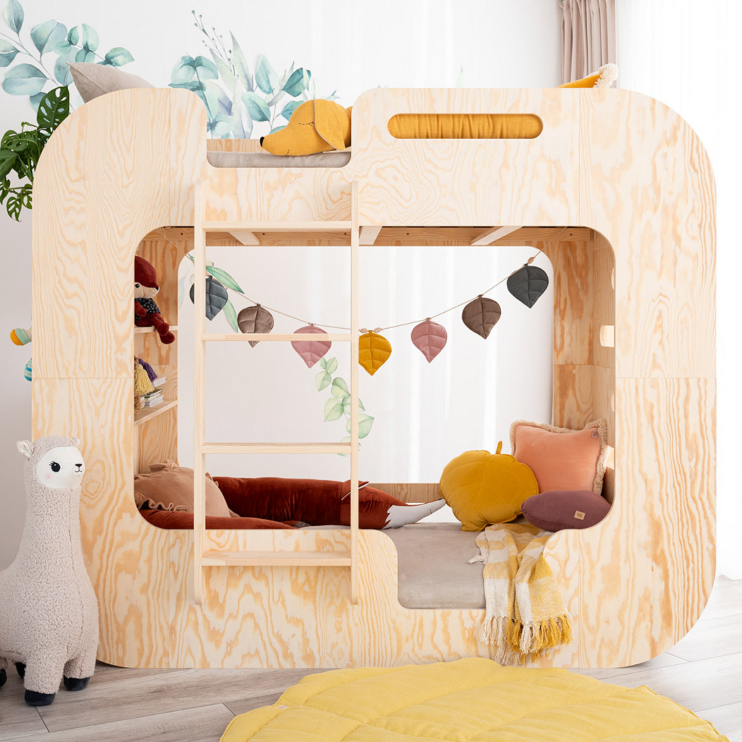 Montessori Wooden Bunk Bed