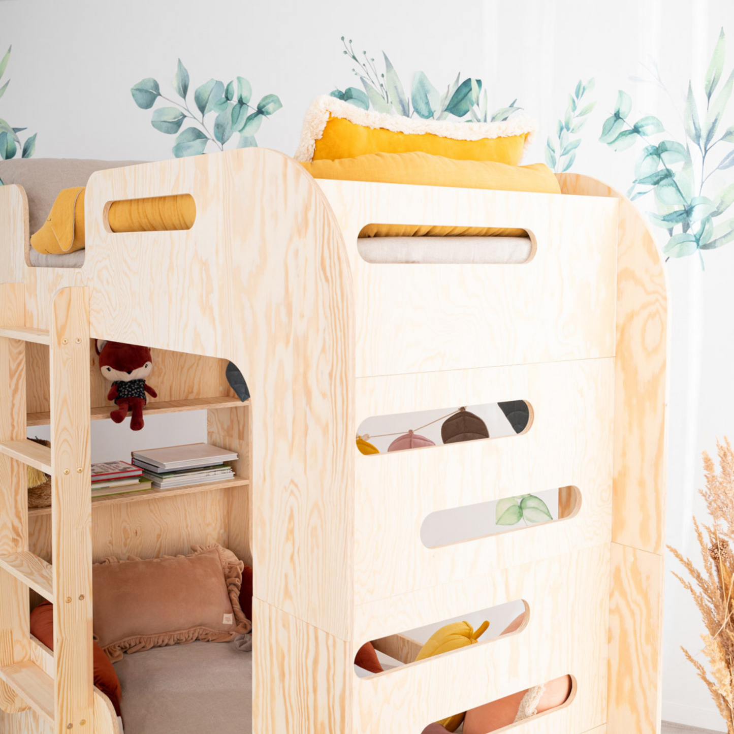 Montessori Wooden Bunk Bed