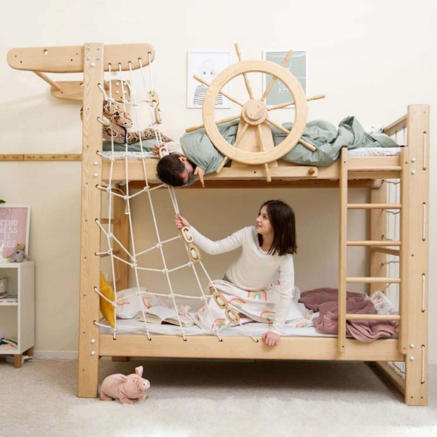 Montessori Style Pirate Ship Bunk Bed