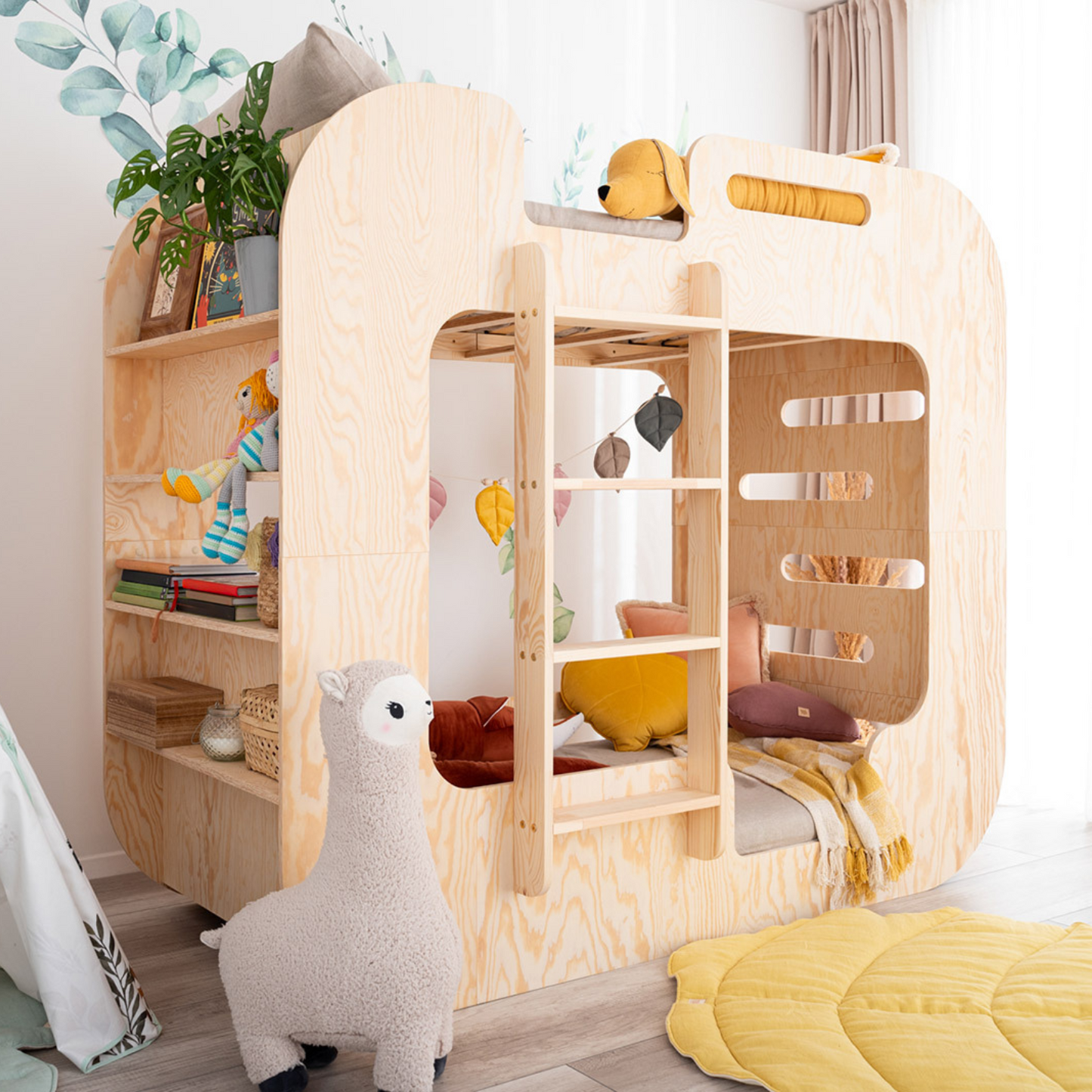 Montessori Wooden Bunk Bed