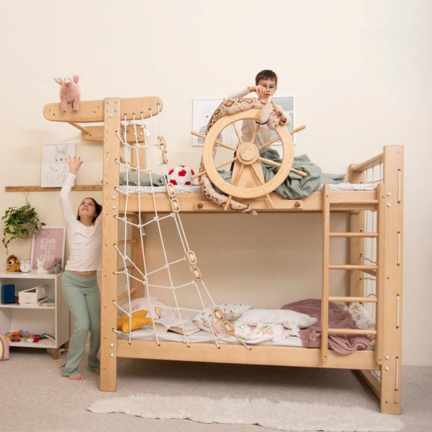 Montessori Style Pirate Ship Bunk Bed